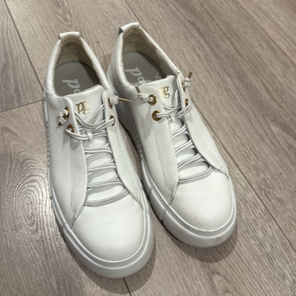 PAUL GREEN Abbey White Leather Slip On Sneaker Size 9 - Picture 5 of 10